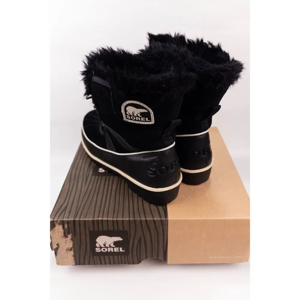 Sorel Tivoli II Women’s Black Suede Waterproof Winter Boots Size 7.5